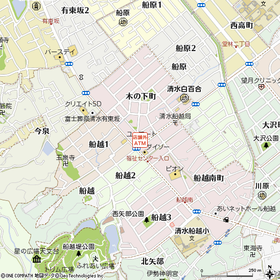 ユーマート付近の地図